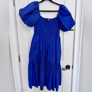 Vince Camuto Royal Blue Smocked Dress